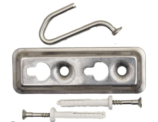 Stainless steel Hooks and plate set