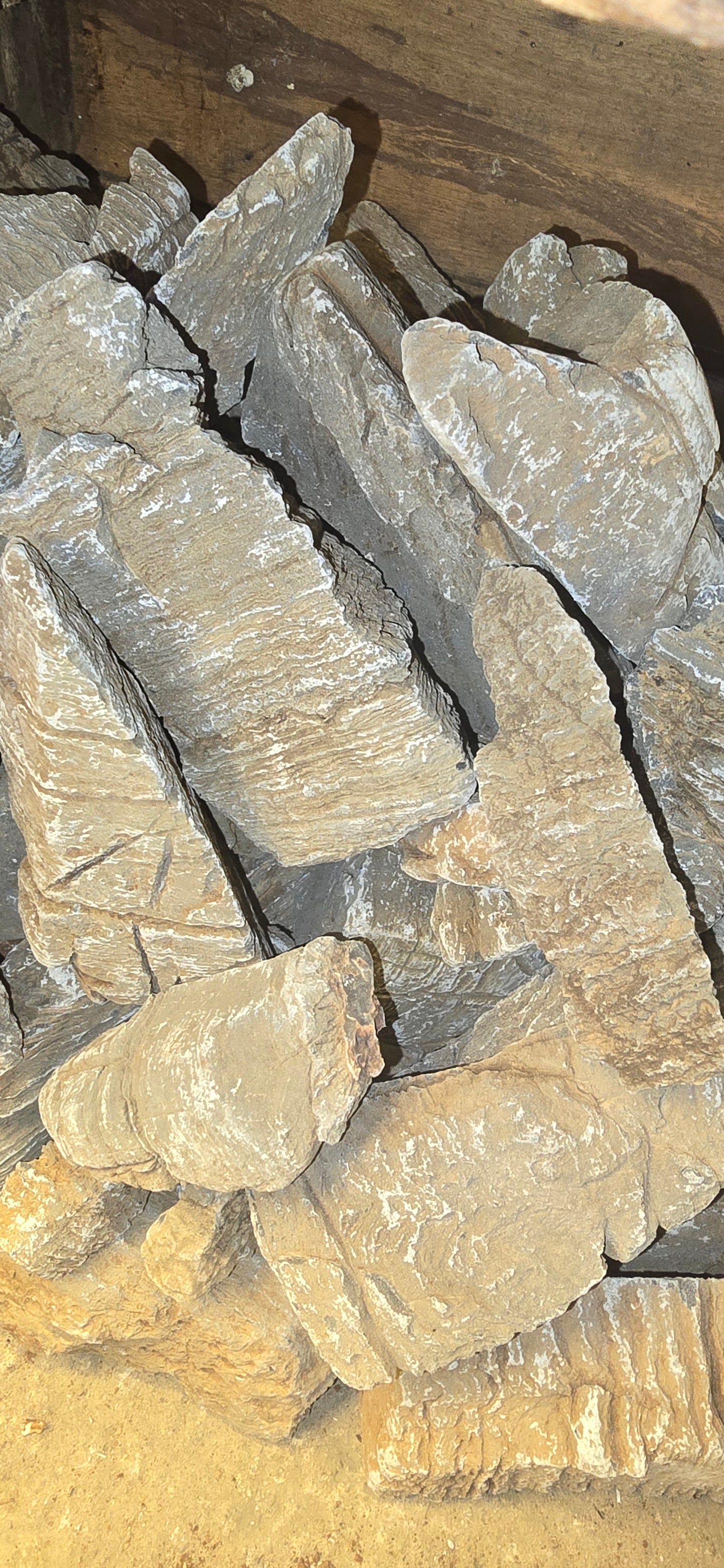 Scaping rocks